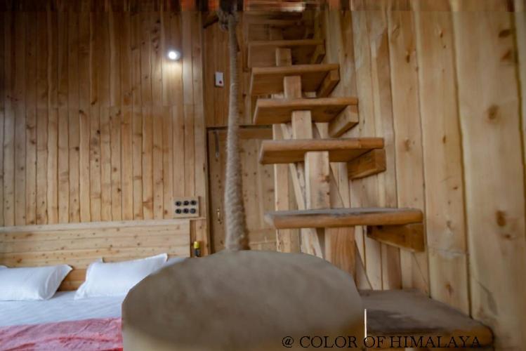 Loghouse At Khajjiar Lake Exterior foto