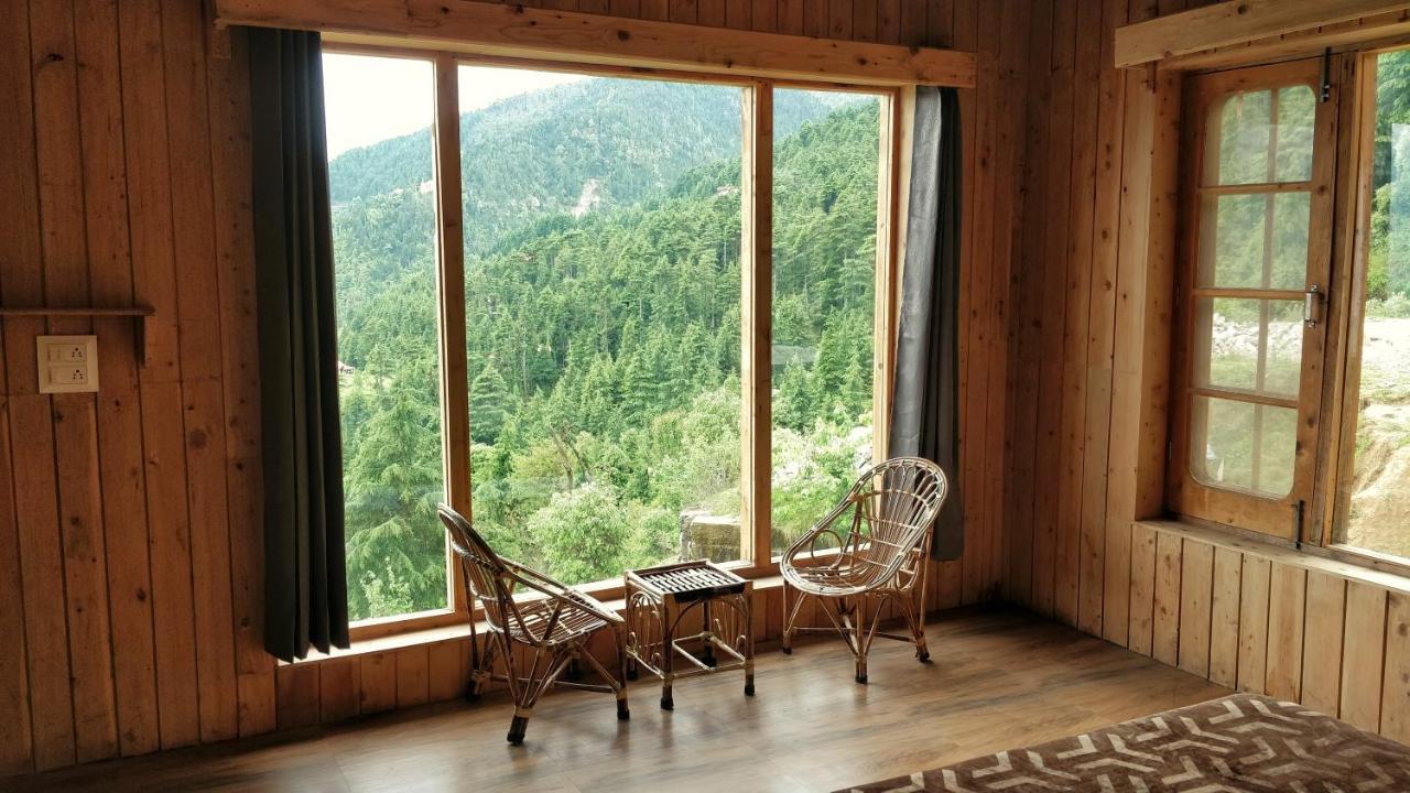 Loghouse At Khajjiar Lake Exterior foto